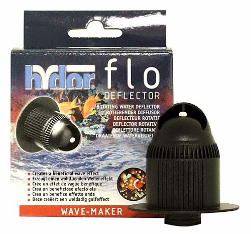 HYDOR FLO Deflector вращ. насадка для фильтров и помп HYDOR имит. волн 300-1200л/ч - Кликните на картинке чтобы закрыть