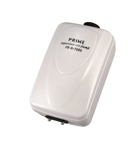 PRIME PR-H-7000 Компрессор двухканальный регулируемый бесшумный 10Вт 2*6л/мин глубина аквариума до 120см - Кликните на картинке чтобы закрыть