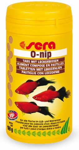 SERA O-NIP - таблетированый корм для всех пресноводных и морских рыб, для многих беспозвоночных 100 таб. 100мл - Кликните на картинке чтобы закрыть