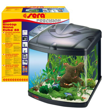 SERA BIOTOP NANO CUBE 60 plus аквариум с панорамным стеклом, с тумбой, полная комплектация Д40,3хВ46хГ44,5см 60л - Кликните на картинке чтобы закрыть