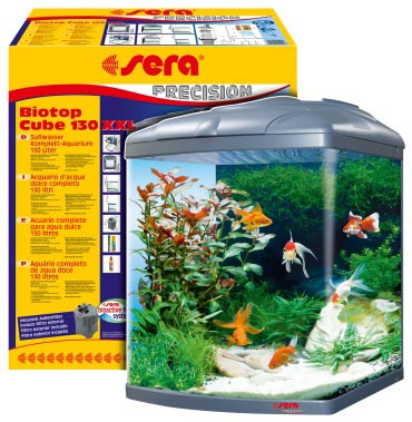 SERA BIOTOP CUBE XXL 130 аквариум с панорамным стеклом, полная комплектация Д51хВ66,5хГ57см 130л - Кликните на картинке чтобы закрыть