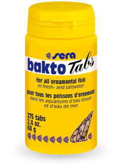 SERA BAKTO TABS - лекарственный корм для рыб, поражённых бактериальными заболеваниями 100мл - Кликните на картинке чтобы закрыть