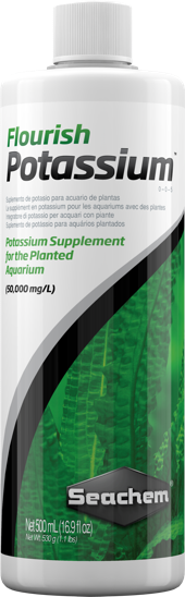 SEACHEM Flourish Potassium 500 мл удобрение Калия 50 000 мг/л высокой концентрации для аквариумных растений - Кликните на картинке чтобы закрыть