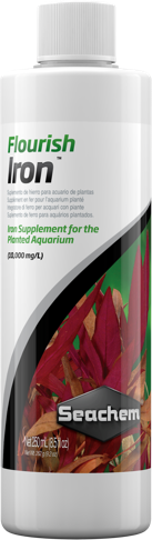 SEACHEM Flourish Iron 250 мл Высоконцентрированное железо для аквариумных растений на основе Глюконата железа. - Кликните на картинке чтобы закрыть