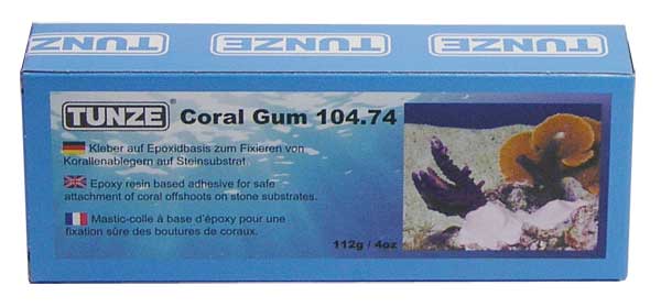 TUNZE Coral Gum 104.74 двухкомпонентный эпоксидный клей для фиксации камней и кораллов 112г - Кликните на картинке чтобы закрыть