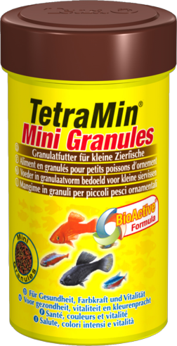TetraMin Mini Granules - корм для молоди рыб и рыб с маленьким ртом, гранулы 100мл - Кликните на картинке чтобы закрыть