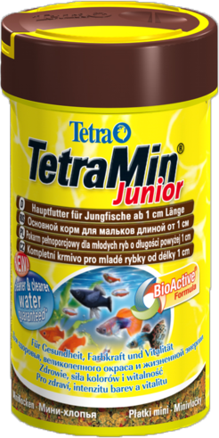 TetraMin Junior - корм для молоди рыб, хлопья 100мл - Кликните на картинке чтобы закрыть