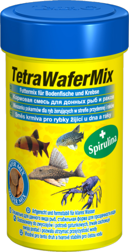 TetraWaferMix корм для всех донных рыб в пластинках долго не распадающихся в воде. Подходит для ракообразных 100мл - Кликните на картинке чтобы закрыть