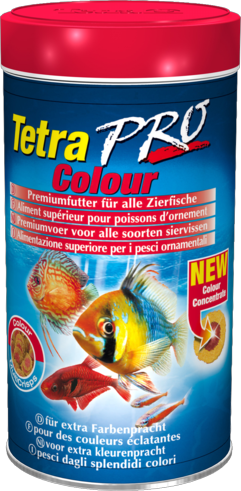 TetraPro Color Crisps высококачественный корм улучшает окраску всех декоративных рыб, круглые тонкие пластинки 500мл - Кликните на картинке чтобы закрыть