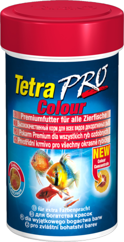 TetraPro Color Crisps высококачественный корм улучшает окраску всех декоративных рыб, круглые тонкие пластинки 100мл - Кликните на картинке чтобы закрыть
