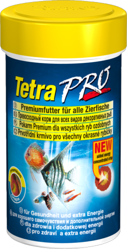 TetraPro Crisps высококачественный основной корм для всех видов рыб, круглые тонкие пластинки 100мл - Кликните на картинке чтобы закрыть
