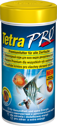 TetraPro Crisps высококачественный основной корм для всех видов рыб, круглые тонкие пластинки 250мл - Кликните на картинке чтобы закрыть