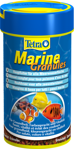 TetraMarine Granules Mini - корм для маленьких морских рыб, мелкие гранулы, 100мл - Кликните на картинке чтобы закрыть
