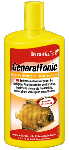 Tetra Medica GeneralTonic лекарство для тропических рыб от бактерий и паразитов (для 2000л) 500мл - Кликните на картинке чтобы закрыть