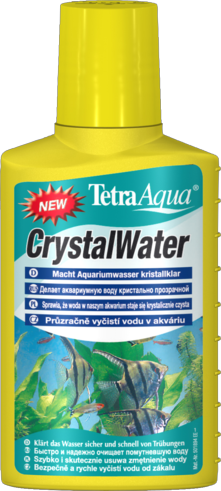Tetra CrystalWater быстро и эффективно очищает воду от помутнений (для 200л) 100мл - Кликните на картинке чтобы закрыть