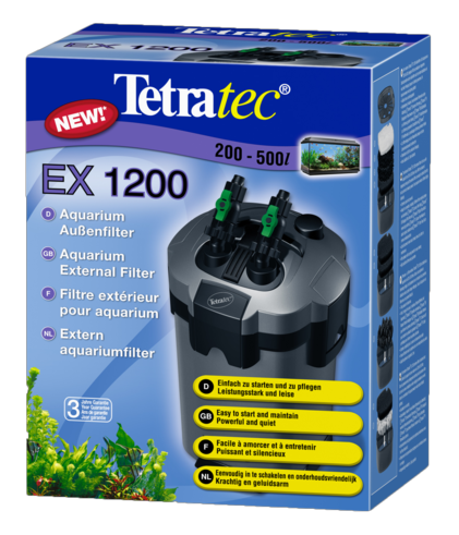 СНЯТО С ПРОИЗВОДСТВА ЧИТАТЬ ОПИСАНИЕ - Tetratec EX 1200 - внешний фильтр для аквариумов 200-500л 1200л/ч 12.0л 21Вт - Кликните на картинке чтобы закрыть