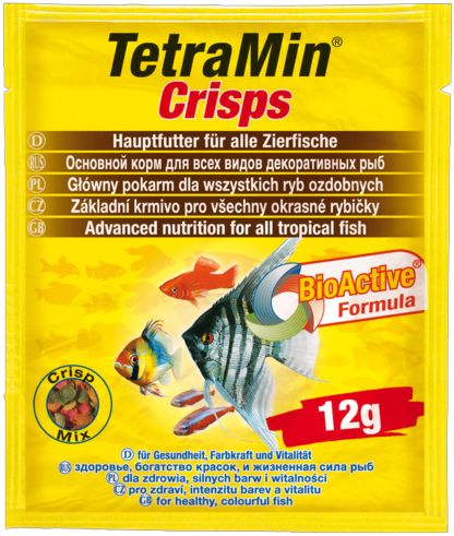 TetraMin Crisps - корм для всех видов рыб в виде чипсов пакетик 12гр - Кликните на картинке чтобы закрыть