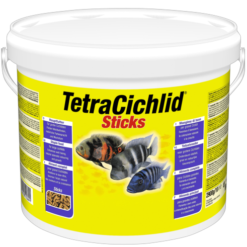 TetraCichlid Sticks корм для всех видов цихлид палочки ведро 10л - Кликните на картинке чтобы закрыть