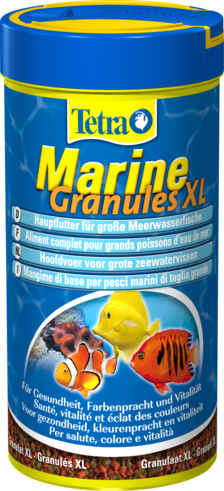 TetraMarine Granules XL - корм для всех морских рыб - крупные гранулы 250мл - Кликните на картинке чтобы закрыть