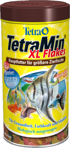 TetraMin XL - основной корм для всех видов рыб, крупные хлопья, 1000мл - Кликните на картинке чтобы закрыть
