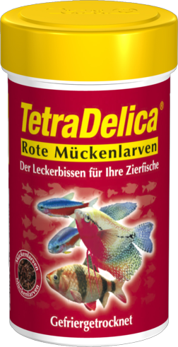TetraDelica Rote Muckenlarven - сублимированный мотыль, 100мл - Кликните на картинке чтобы закрыть