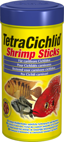 TetraCichlid Shrimpsticks палочки из креветочной муки, богаты белком и натуральными каротиноидами для улучшения окраски 250мл - Кликните на картинке чтобы закрыть