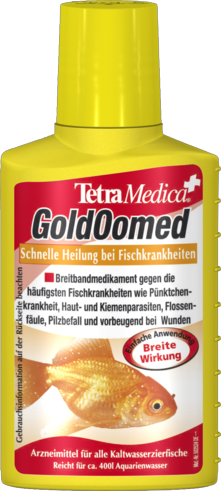 Tetra GoldOomed для лечения эктопаразитарных, грибковых заболеваний золотых рыбок (для 400л) 100мл - Кликните на картинке чтобы закрыть