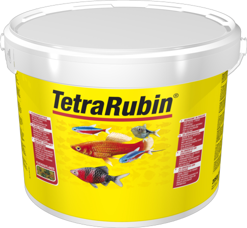 TetraRubin - корм для улучшения окраса всех видов рыб с высоким содержанием каротиноидов, хлопья, ведро 10л - Кликните на картинке чтобы закрыть