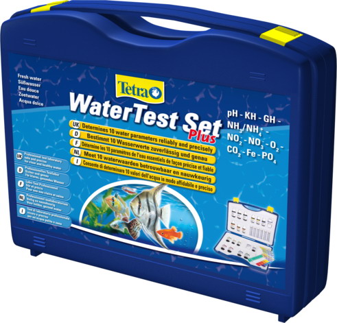 Tetra WaterTest Set Plus Набор тестов в чемоданчике для пресной воды pH/ KH/ GH/ NH3/NH4/ NO2/ NO3/ O2/ CO2/ Fe/ PO4 - Кликните на картинке чтобы закрыть