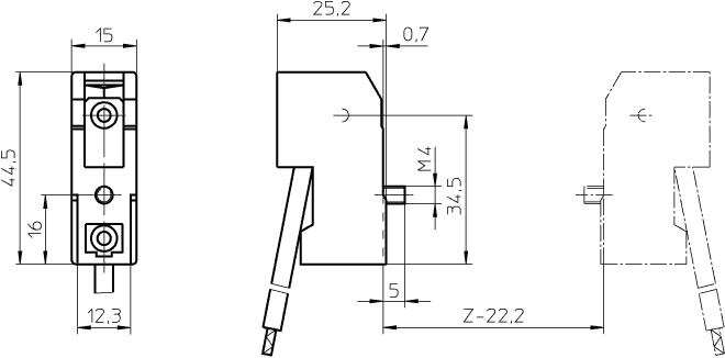 VS 32301 RX7s Патрон керамический для МГ ламп, провод 200мм, D1кв. мм - Кликните на картинке чтобы закрыть