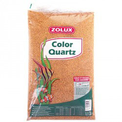 ZOLUX Color Quartz кварцевый грунт для аквариума оранжевый 3л (4.5кг) - Кликните на картинке чтобы закрыть