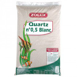 ZOLUX Quartz №0.5 БЕЛЫЙ кварцевый грунт для аквариума (песок 1мм) 9л(13.5кг) - Кликните на картинке чтобы закрыть